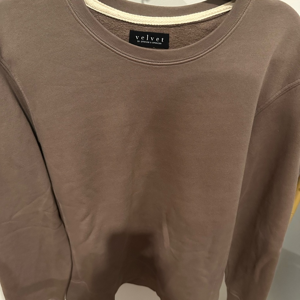 Velvet sweatshirt